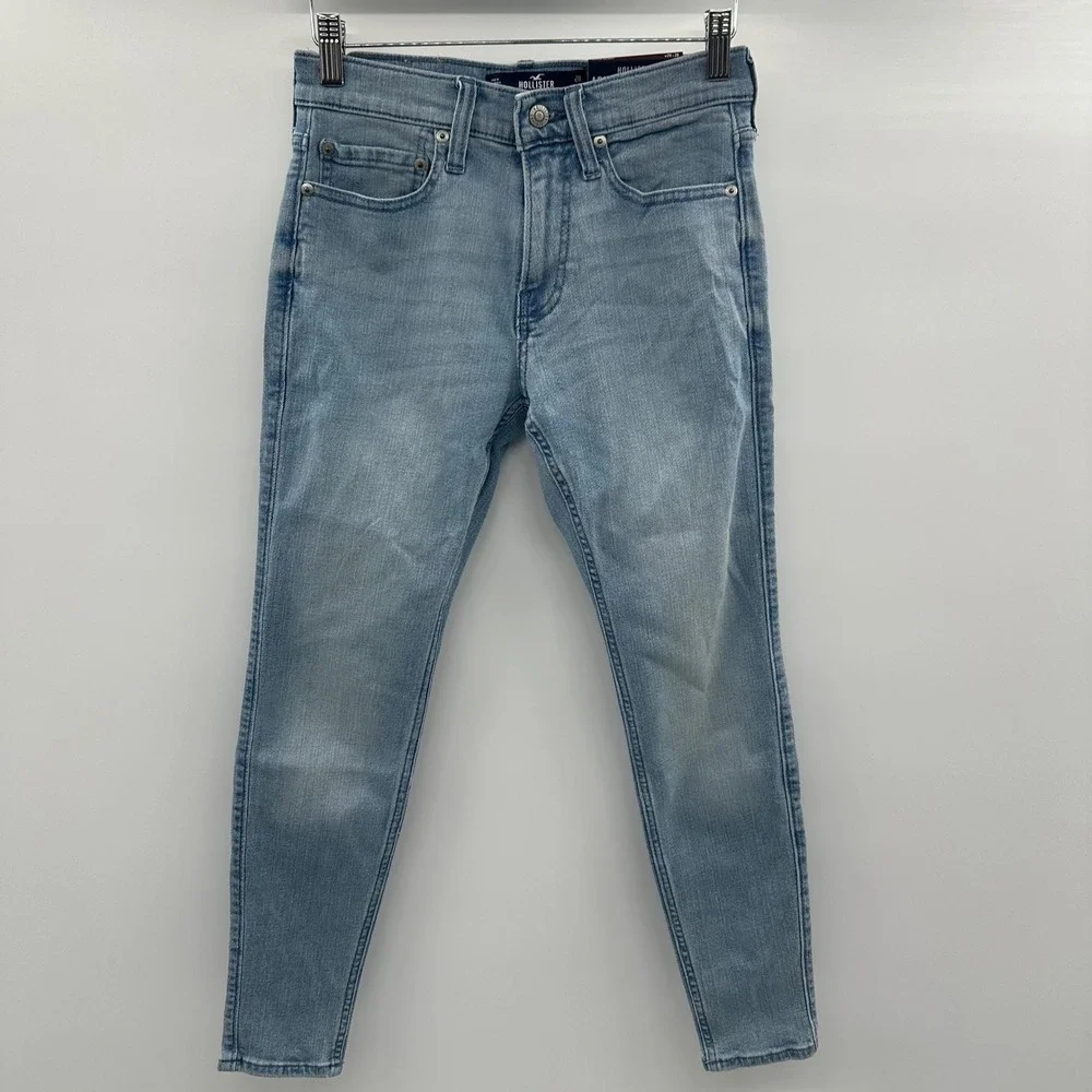 Hollister Advanced‎ Stretch Super Skinny Jeans Light Wash Mens 28x28 NEW NWT
